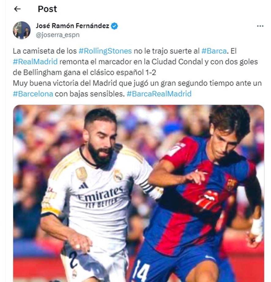 José Ramón Fernández dio su punto de vista. 