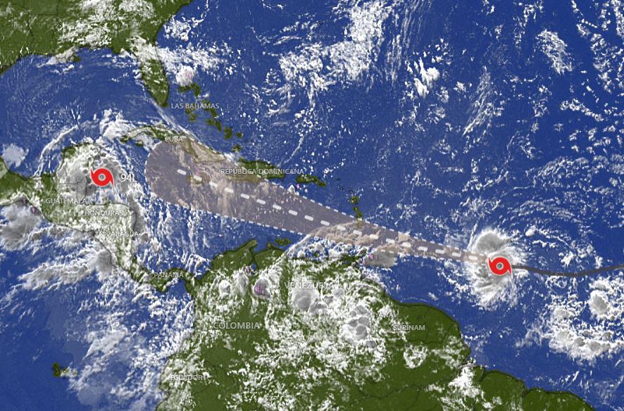 Tormenta tropical Beryl amenaza con convertirse en huracán en el Caribe
