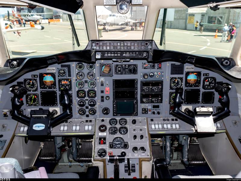 Imagen de referencia dentro de un British Jetstream 32.