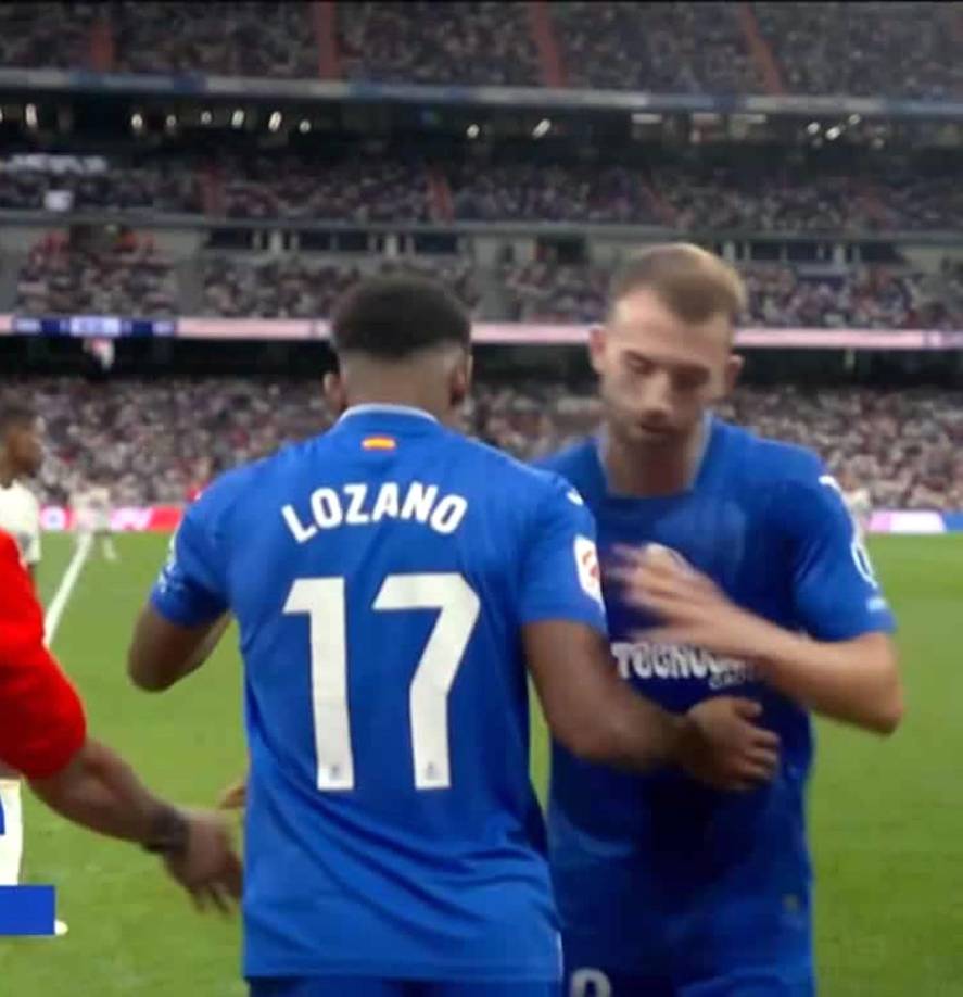 El delantero hondureño Antony ‘Choco‘ Lozano ingresó en el minuto 93 por Borja Mayoral cuando el juego estaba 1-1.