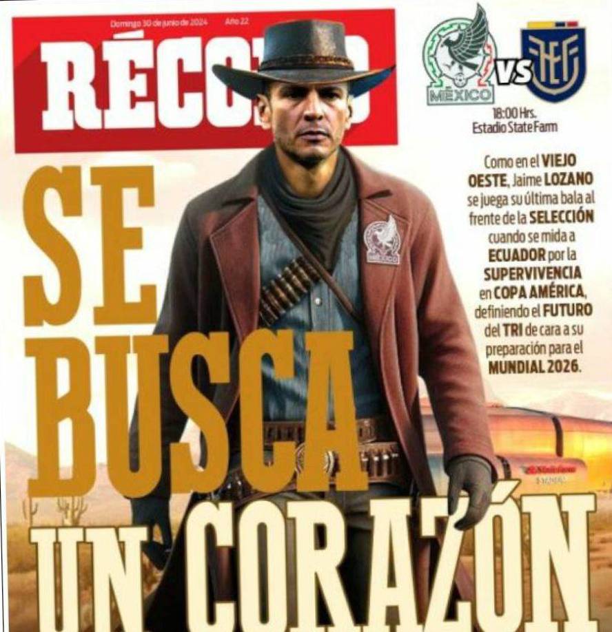 La portada de Récord de México.