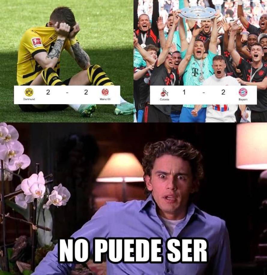 ¡No perdonan! Los memes al Borussia Dortmund tras perder el título