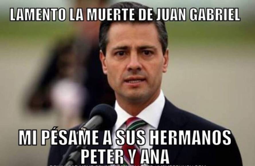 Las palabras de pésame del presidente Enrique Peña Nieto según los memes.