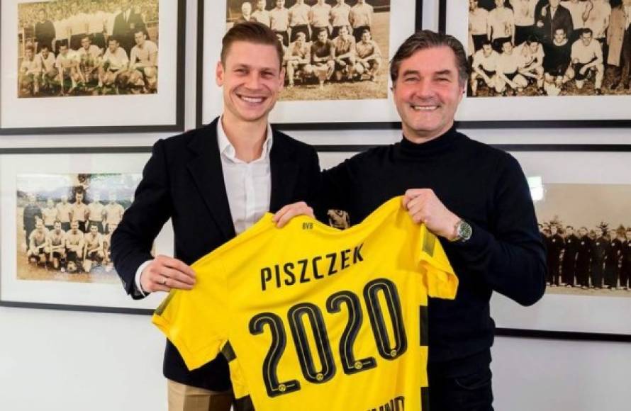 El lateral derecho polaco Lucas Piszczek ha renovado con el Borussia Dortmund hasta 2020 con lo que probablemente finalizará su carrera con el conjunto alemán.