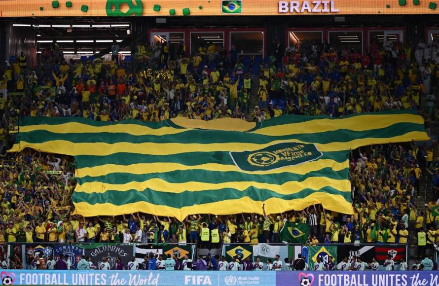 Los fans de Brasil pusieron el ambiente.