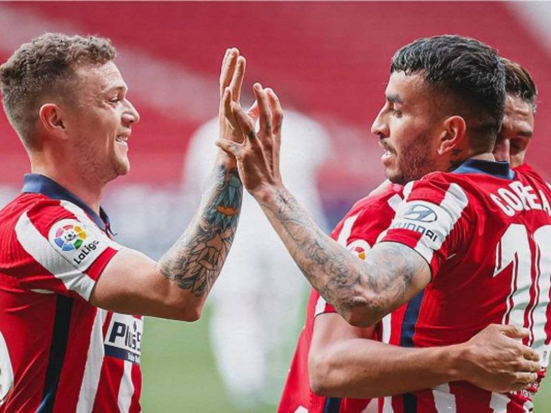 El Atlético de Madrid genó al Huesca para seguir líder de la Liga Española.