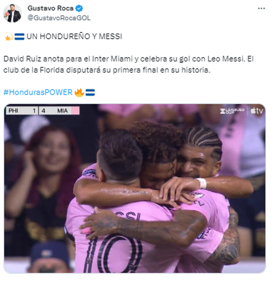 Gustavo Roca, periodista de Diario DIEZ: “UN HONDUREÑO Y MESSI”