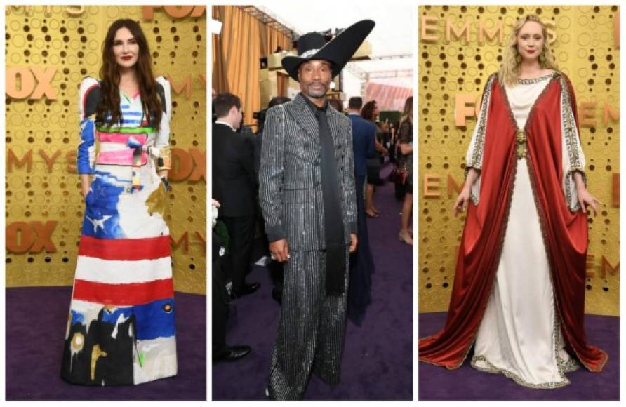 Estas estrellas destacaron por sus atuendos fuera de tono en una noche de glamour en la 71 edición de 'Óscar' de la televisión.<br/><br/>Colores estridentes, demasiado volumen o transparencias restaron estilo a estos famosos en la alfombra púrpura de los Premios Emmy 2019.