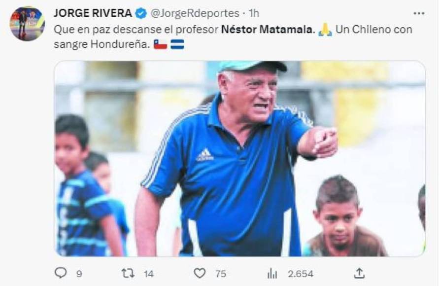 ”Un chileno con sangre hondureña”, dice el periodista hondureño, Jorge Rivera.