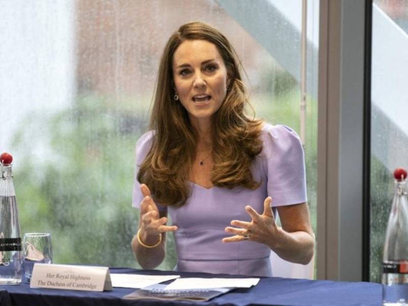 La duquesa de Cambridge ha participado en varios eventos en los últimos días tras levantarse restricciones en Londres./AFP.