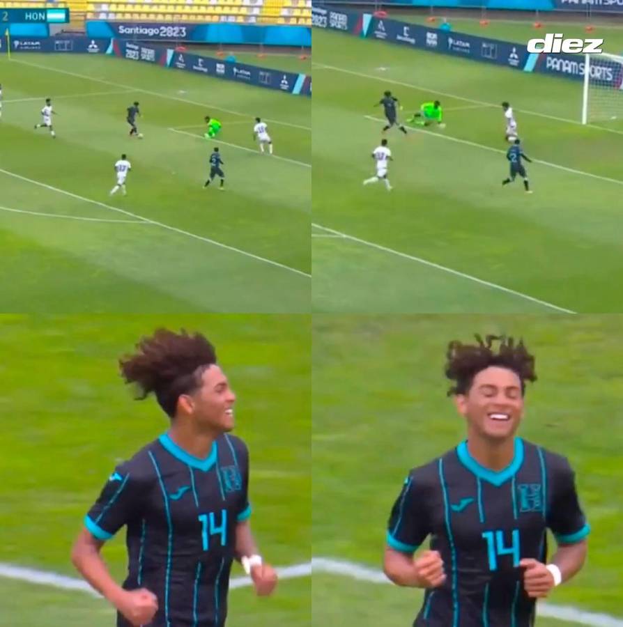 David Ruiz se estrenó como goleador con la Sub-23 de Honduras en los Juegos Panamericanos 2023.