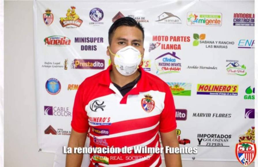 Wilmer Fuentes: El experimentado mediocampista de contención renovó por una temporada más con la Real Sociedad de Tocoa.