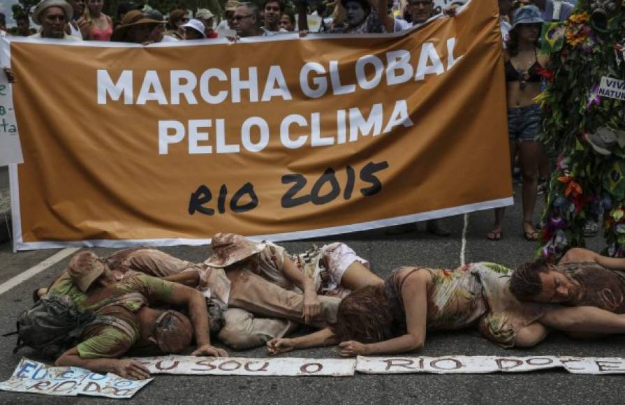 La marcha en Sao Paulo, Brasil.