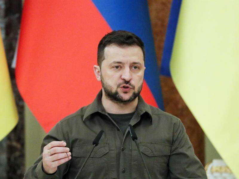 El presidente ucraniano, Volodímir Zelenski. EFE/EPA/SERGEY DOLZHENKO