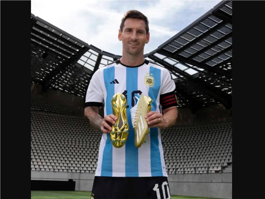 Espectaculares, pero con amargo detalle: así son los tacos de Messi para el Mundial de Qatar 2022