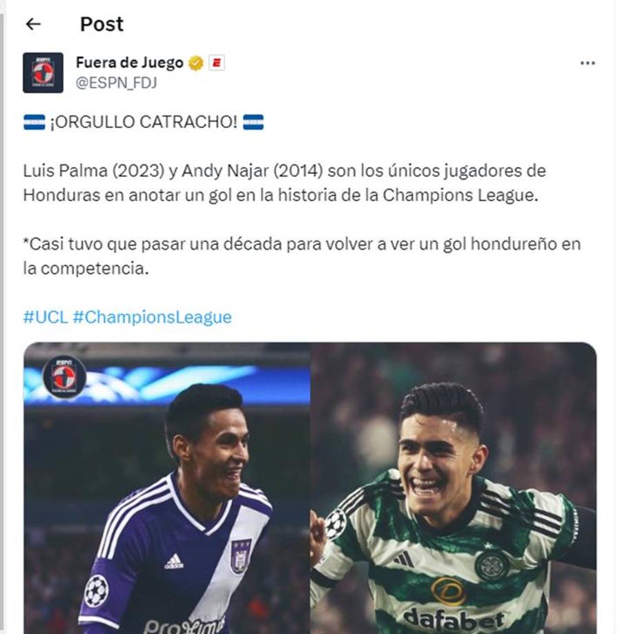 Champions: UEFA y prensa española se rinden a Luis Palma