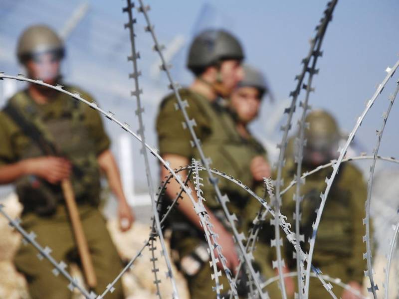 Soldados israelíes en Cisjordania.