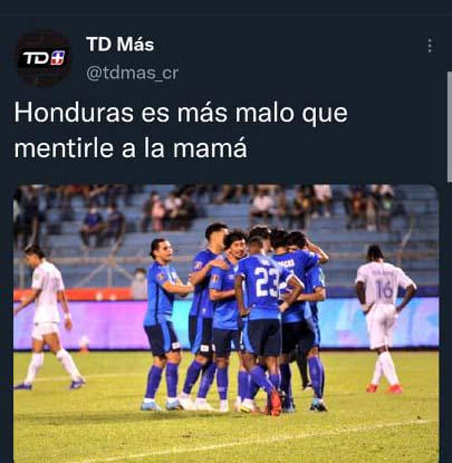 En Costa Rica algunos portales como TD Más se terminaron burlando del papelón que volvió a dar la selección de Honduras.