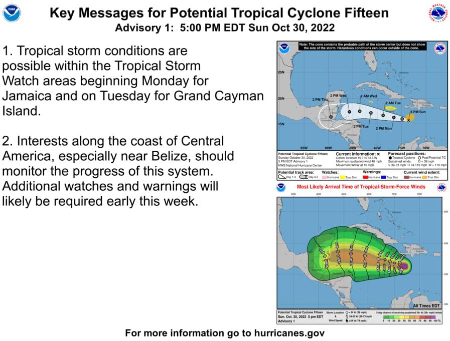 Se forma potencial ciclón según el Centro Nacional de Huracanes