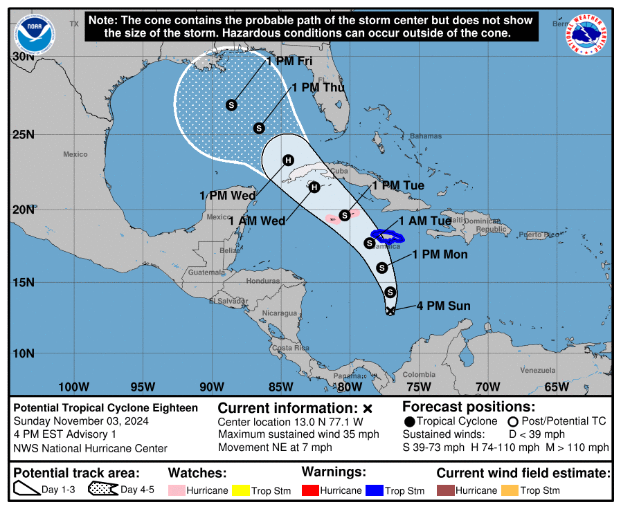 Se forma otra tormenta en el Caribe; Honduras vigila