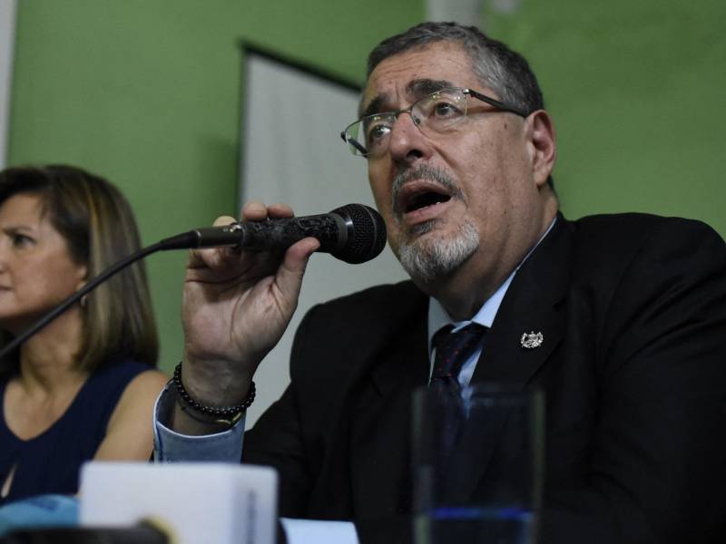 Giammattei acusó a Arévalo de alentar las manifestaciones en Guatemala.