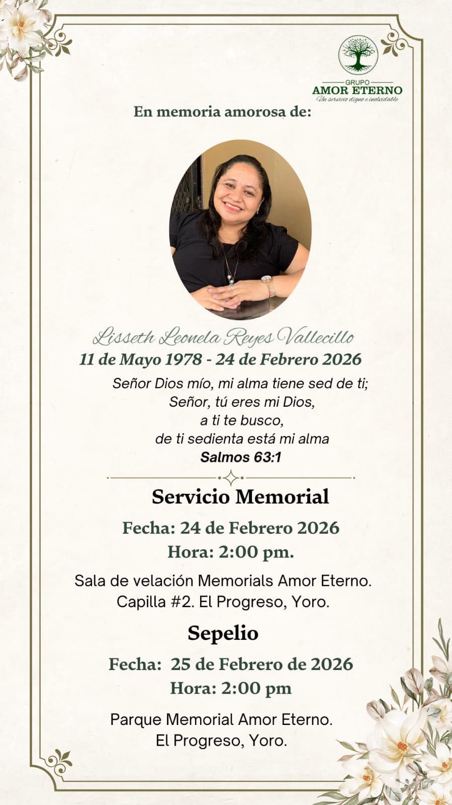 Sirvió hasta el último momento con una sonrisa: Consternación por muerte de la hermana Lisseth