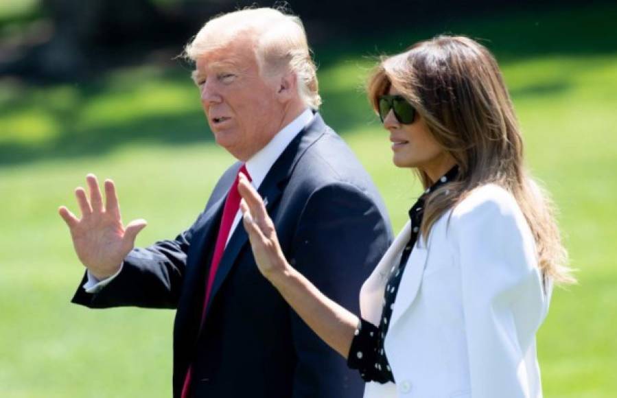 Melania Trump lució imponente en su última aparición pública junto al mandatario estadounidense, Donald Trump, en un intento por acallar los rumores de divorcio que rodean a la pareja presidencial.