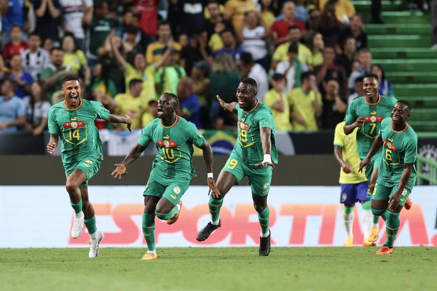 ¡Le anotaron cuatro! Brasil recibe duro revés ante Senegal en amistoso