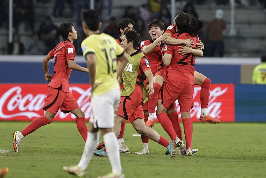 Mundial Sub-20: Corea del Sur elimina a Ecuador y avanza a cuartos