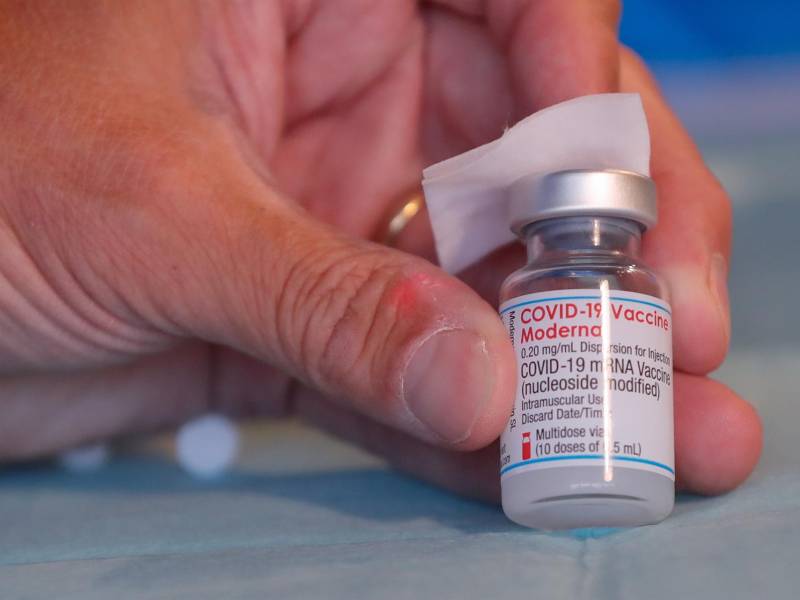 Vacuna contra la covid de la farmacéutica estadounidense Moderna. EFE/EPA/STEPHANIE LECOCQ