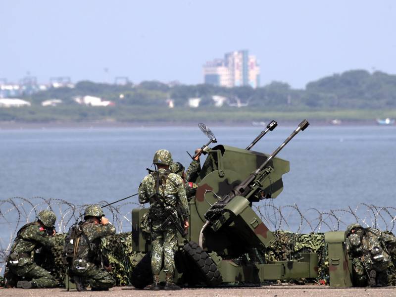 Foto de archivo de unos soldados taiwaneses durante unas maniobras militares.