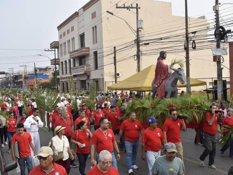 Conmemorando la entrada triunfal de Jesús a Jerusalén antes de ser crucificado, los fieles ceibeños con un regocijo espiritual vivieron este Domingo de Ramos.