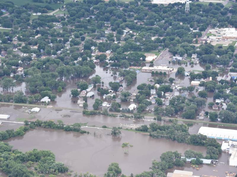 Miles de personas han sido evacuadas en Dakota del Sur por las inundaciones.