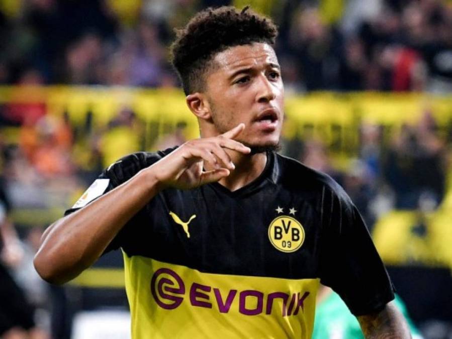 12. Jadon Sancho (19 años) - Extremo inglés del Borussia Dortmund tiene un valor de mercado de 100 millones de euros.