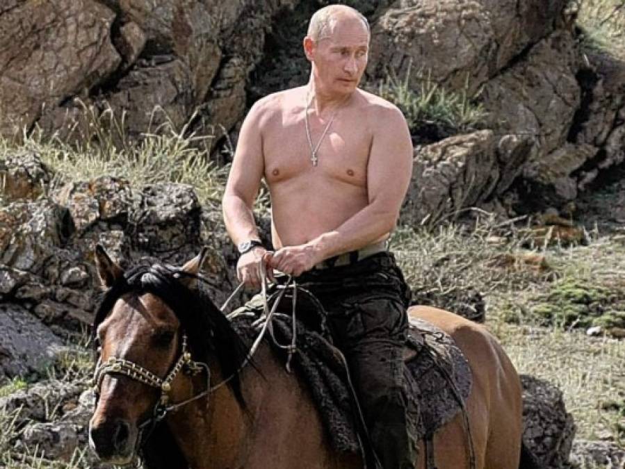 Vladímir Putin, el presidente ruso que se mantiene soltero, ha presumido sus músculos, y no solo militares.