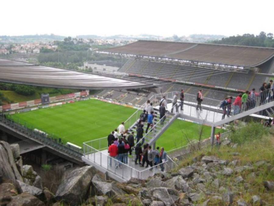 Otra perspectiva del estadio Municipal de Braga en Portugal.
