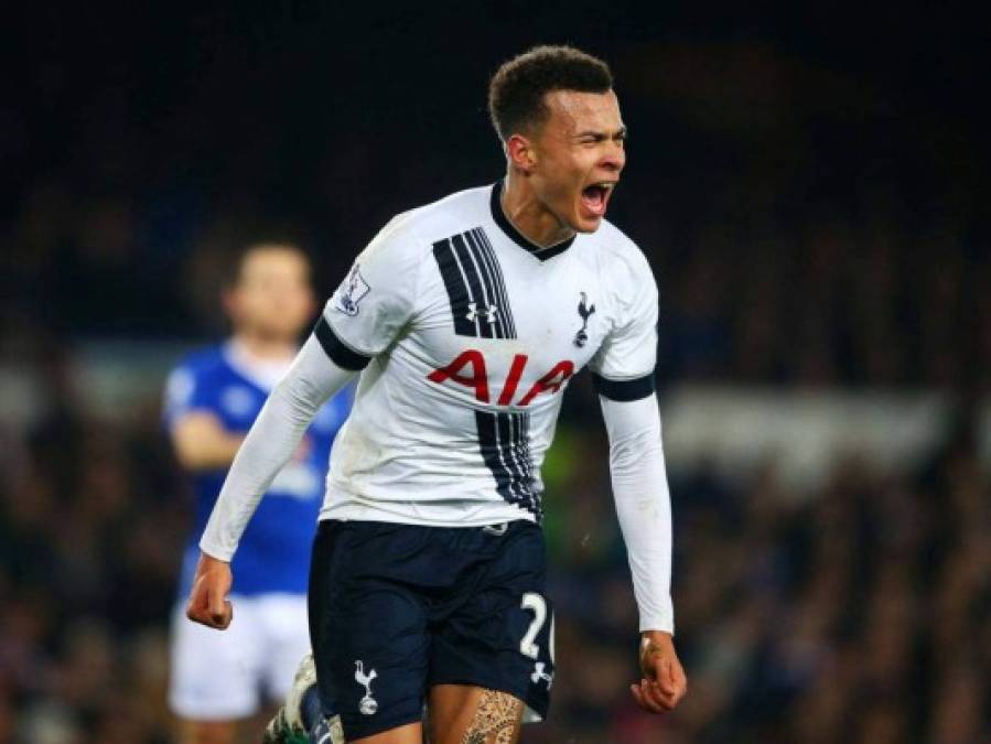 22. Dele Alli (23 años) - Mediocampista ofensivo inglés del Tottenham con un precio de mercado de 90 millones de euros.