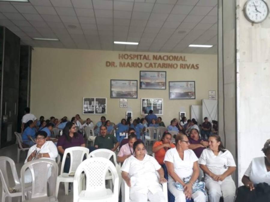 En el hospital Mario Rivas de San Pedro Sula también están en asambleas.