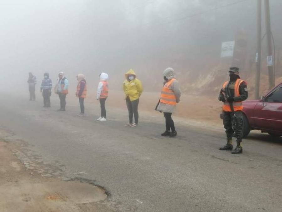 En Intibucá, entre la espesa neblina, turistas retornaron ante la mirada de instituciones que conforman Conapremm.