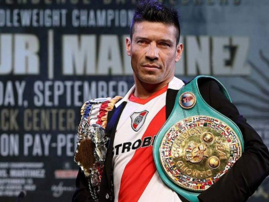 El boxeador argentino Sergio 'Maravilla' Martínez es fanático de River Plate.