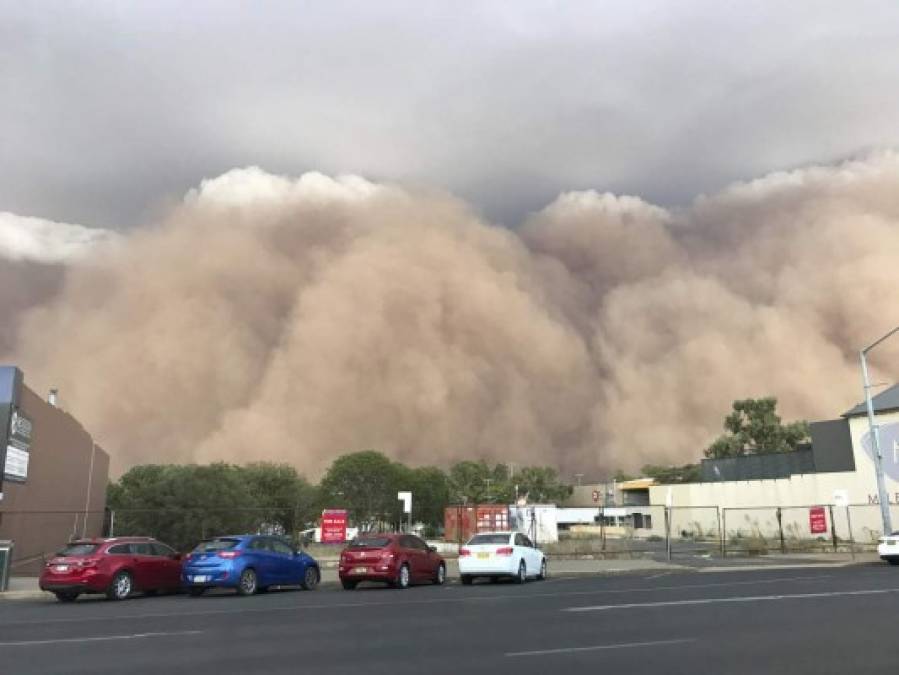 'Estamos acostumbrados a las embestidas de estos eventos extremos que nos hacen cerrar ventanas y puertas antes de que lleguen las tormentas de polvo. Pero esta era más 'espectacular' que las típicas tormentas de polvo', dijo Ashleigh Hull de la ciudad de Dubbo.