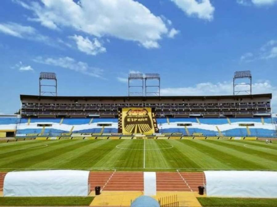 Así lucía el estadio Olímpico minutos antes del inicio del partido Real España-Motagua.