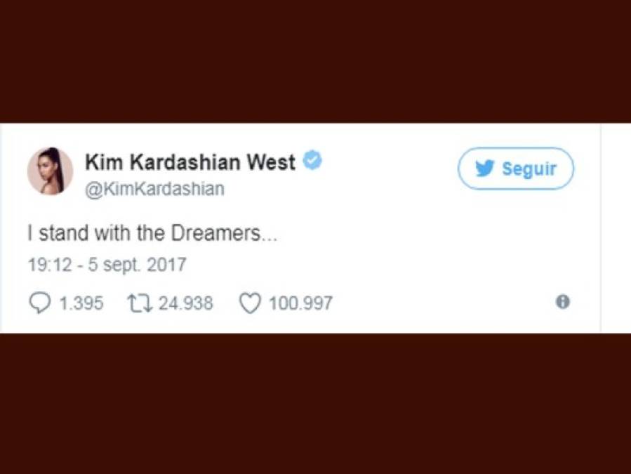 Tras conocer la decisión de Trump, Kim colgó este mensaje.