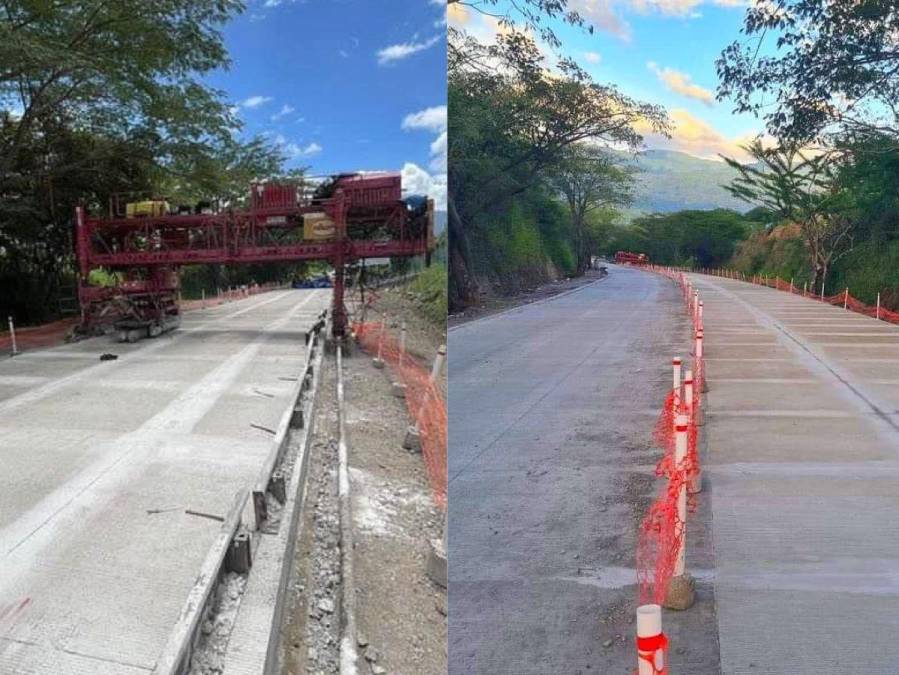 Imágenes: así avanza construcción de carretera entre Siguatepeque y La Esperanza