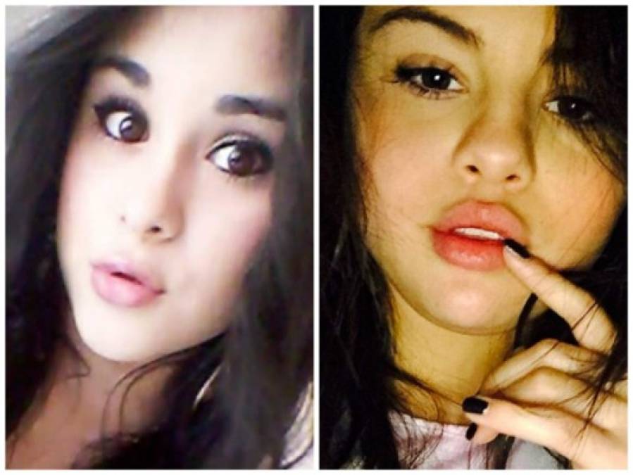 El parecido con Selena Gómez es muy evidente.