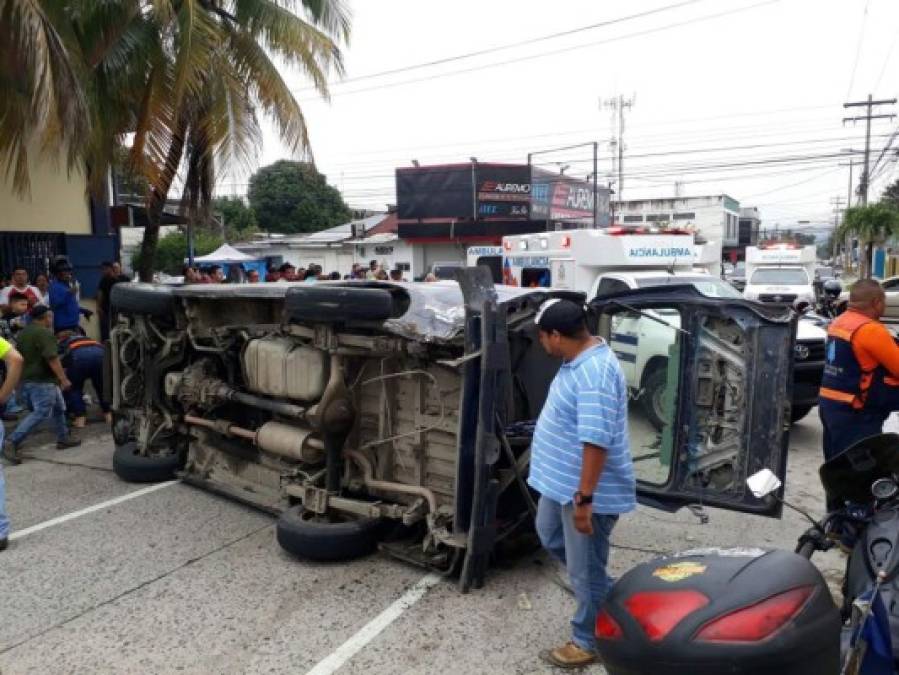 El accidente ocurrió en la 7 calle, tercera avenida, de la capital industrial.