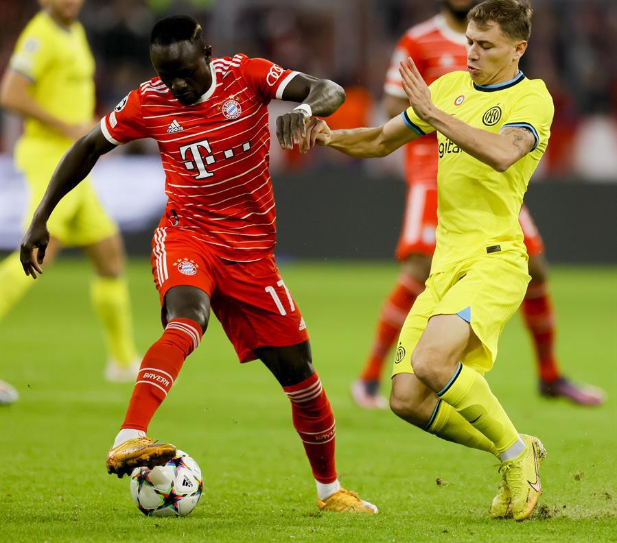 Sadio Mané durante el partido ante el Inter de Milán.