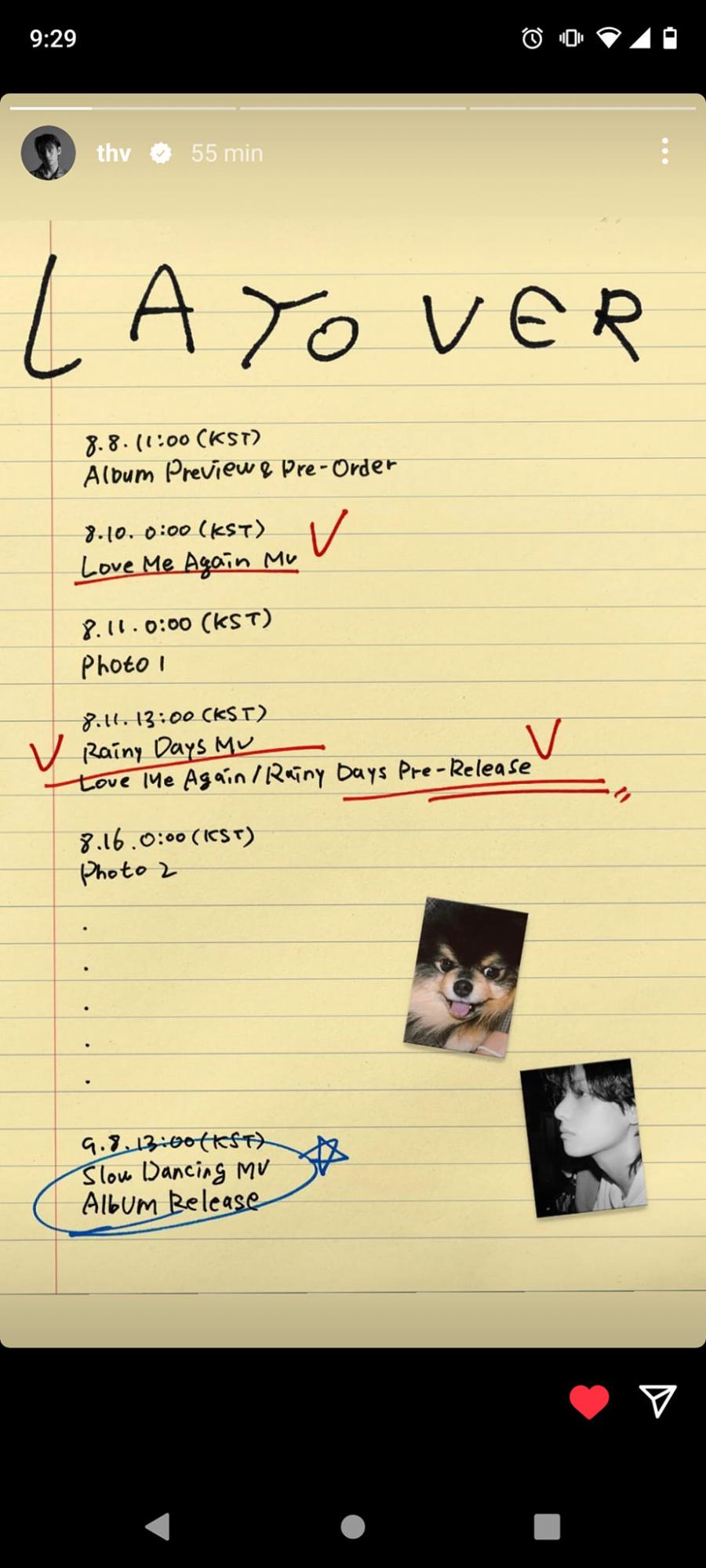 Taehyung de BTS estrena su primer video de su disco solista