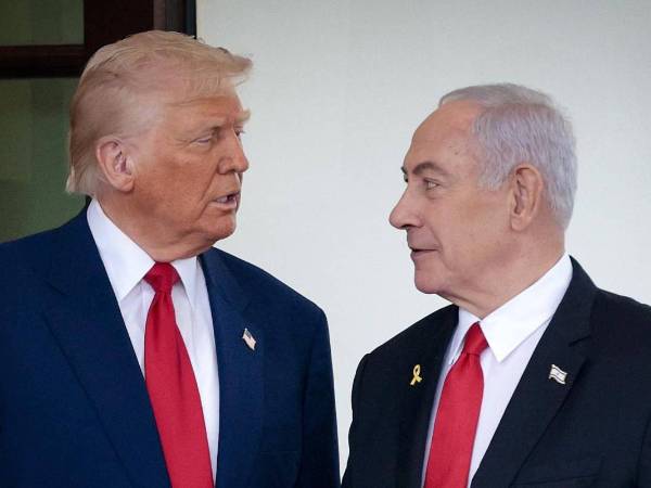 Trump y Netanyahu durante un encuentro en la Casa Blanca.
