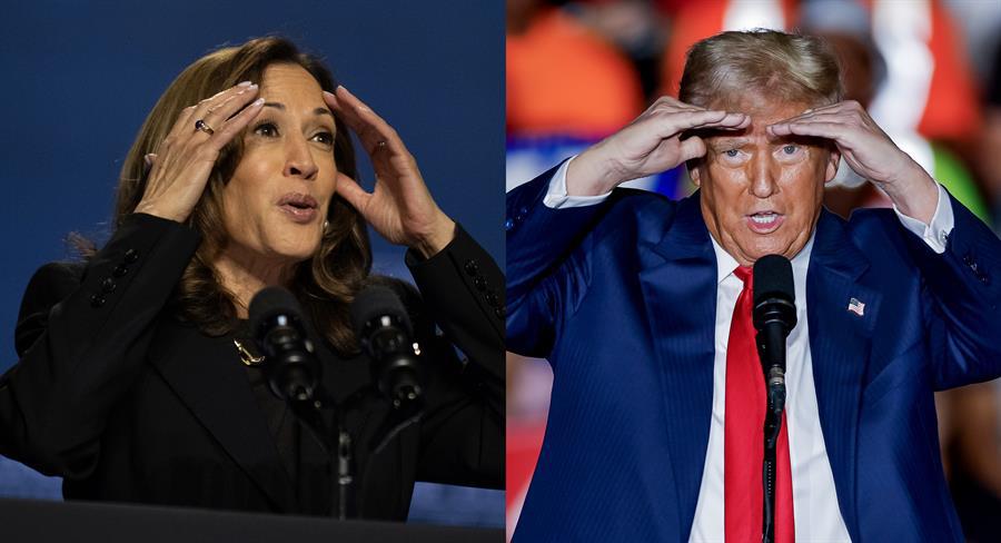 Trump y Kamala cruzan ataques personales en la recta final de la campaña presidencial en EEUU